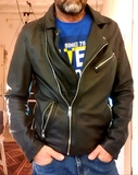 CHAQUETA PIEL NEGRA