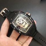 RELOJ FRANCK MULLER NEGRO CON CRANEO DOR