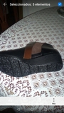 BOTINES MUJER T 41 NEGROS Y MARRON