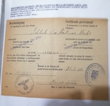 CERTIFICADO LICENCIA DIVISIóN AZUL. 1943