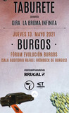 4 ENTRADAS CONCIERTO TABURETE BURGOS