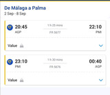 2 BILLETES DE AVIóN A PALMA DE MALLORCA